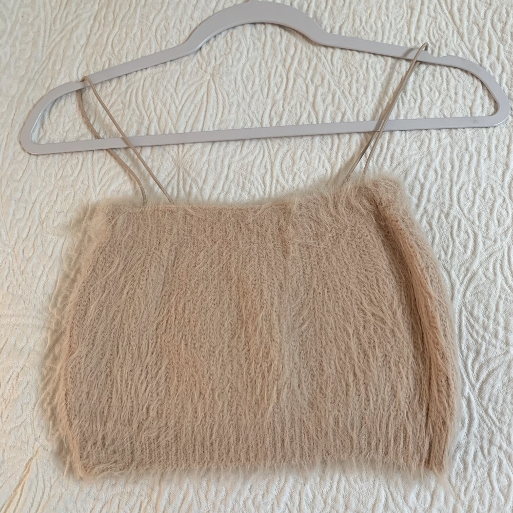 ZARA medium cozy cropped tank